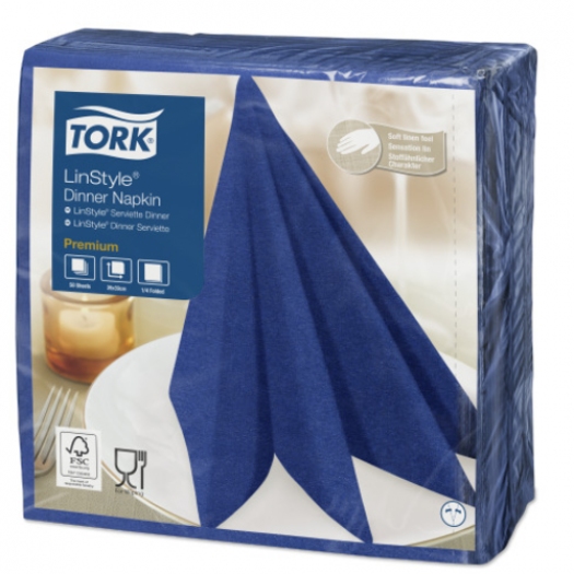 Tork Linstyle салфетки 39х39 синие Tork Linstyle салфетки 39х39 синие