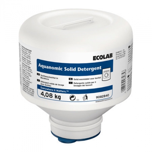 AQUANOMIC SOLID DETERGENT. 4.08 KG. 4 PKD AQUANOMIC SOLID DETERGENT. 4.08 KG. 4 PKD