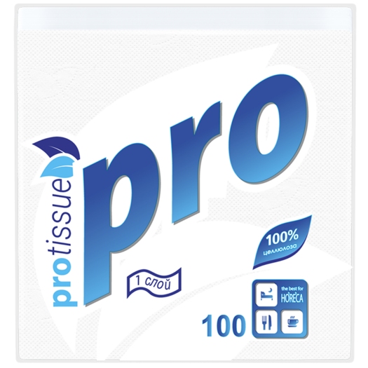 Салфетки бумажные PROtissue белые