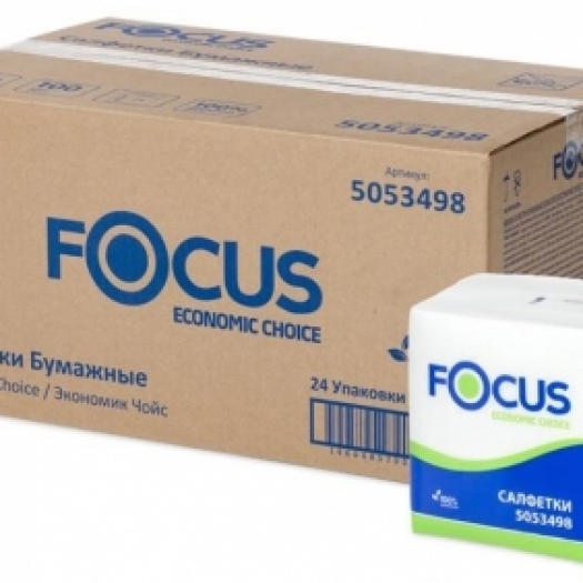 Focus Economic 1 слойные салфетки 24*24 Focus Economic 1 слойные салфетки 24*24