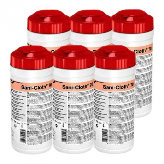 SANI-CLOTH 70 6X200CT DUAL BRANDED FF