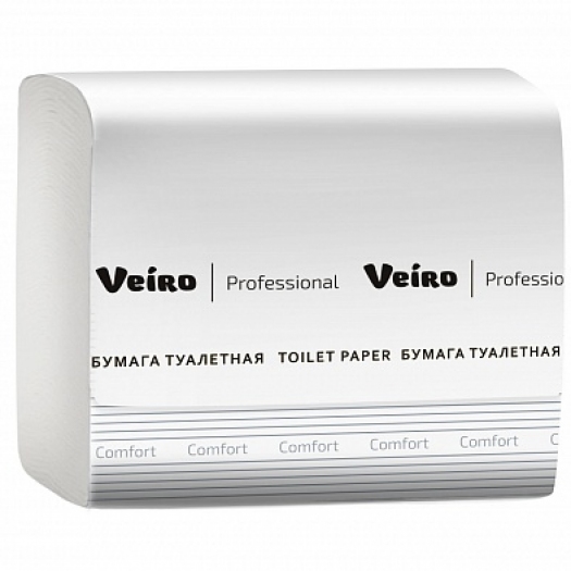 Туалетная бумага V-сложение
 Veiro Professional Comfort