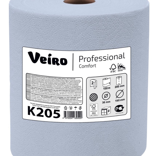 Полотенца бумажные в рулонах Veiro Professional Comfort